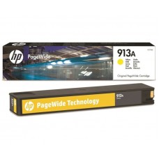 Картридж желтый HP 913A / F6T79AE для HP PageWide 377dw /  452dw Pro / 477dw Pro оригинальный